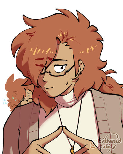 Bust up with simple cell shading